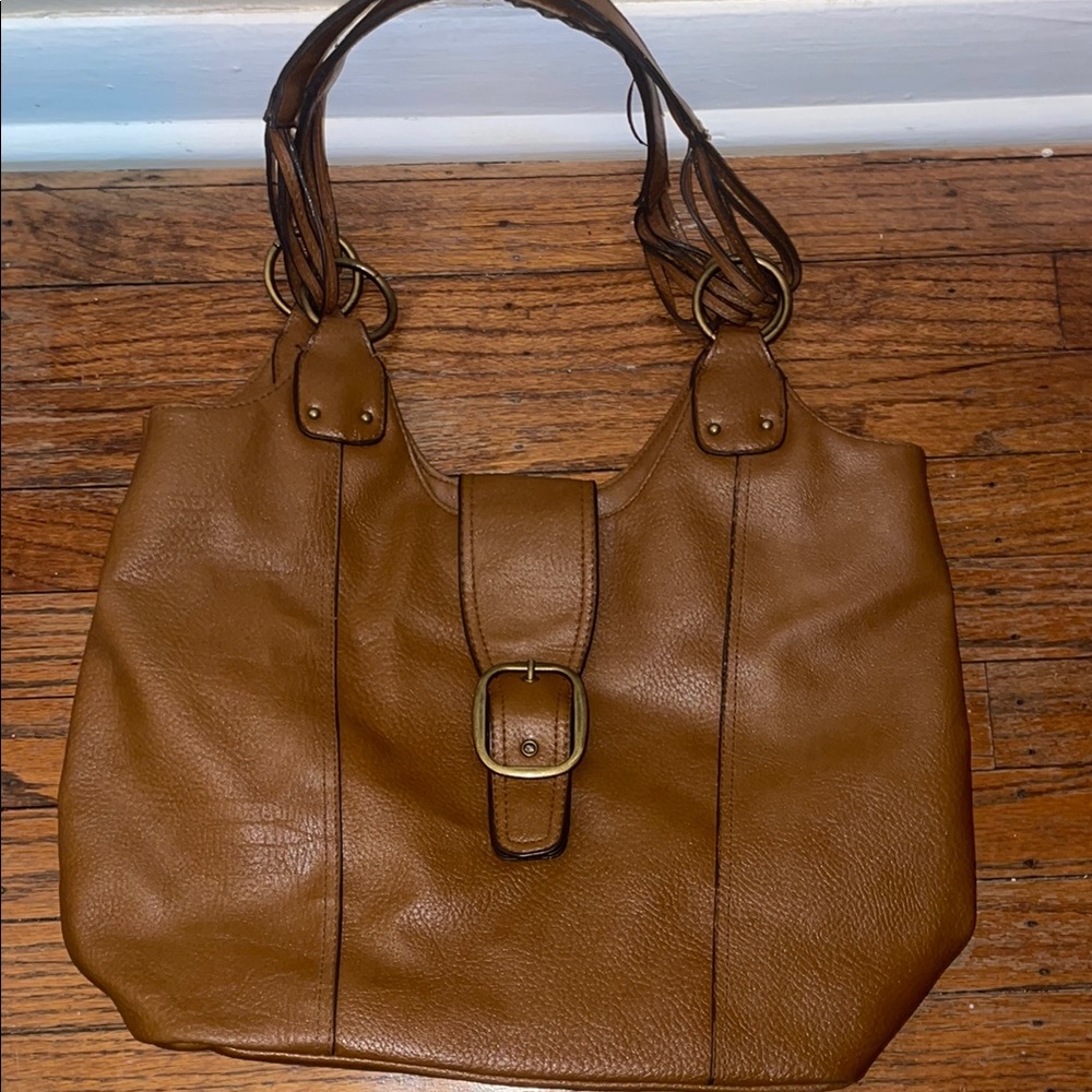 Brown Leather Tote Purse